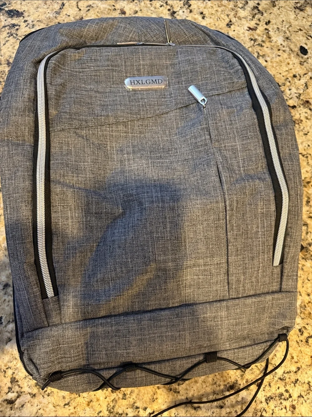 Gray Men’s Everyday Backpack - Compact Travel & Work Bag